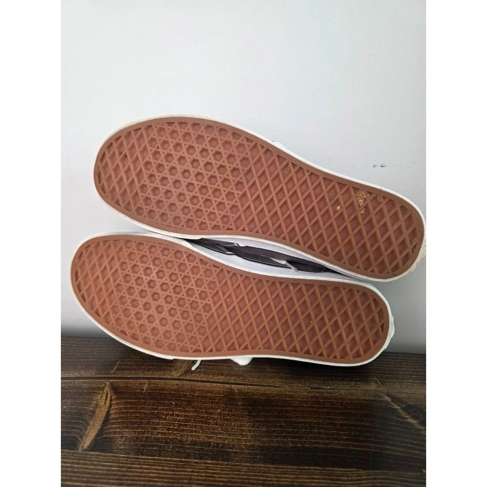 Vans Off The Wall Women's Sneakers Size 9.5 Gray Arrows Lace Up Skate‎ Shoes